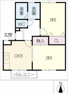 グリーンベア【1階】の間取り