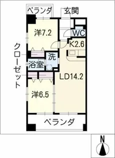 本陣Gran House【5階】の間取り