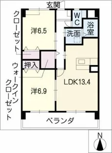 メルベーユ【3階】の間取り