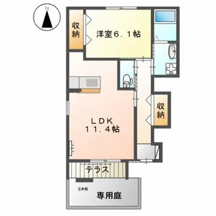 アルヴォーレ【1階】の間取り
