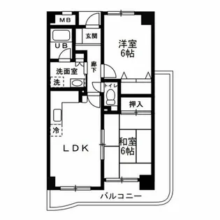 大阪府堺市西区鳳東町7丁【マンション】の間取り