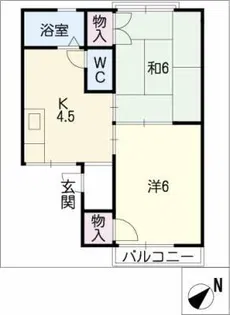 ファミール新川A棟【2階】の間取り