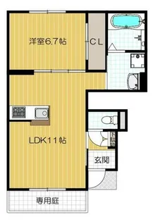 トルナーレ【1階】の間取り