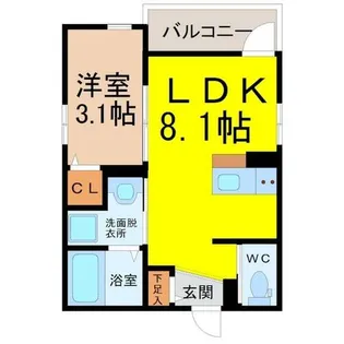 Anecis橘【2階】の間取り