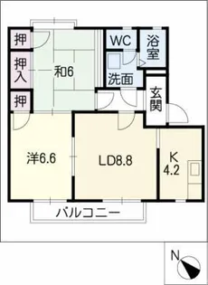 オランジュリコジマC棟【2階】の間取り