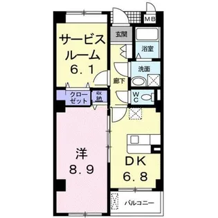 サンフィオーレ【3階】の間取り