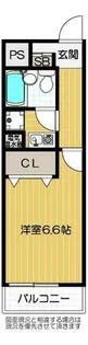 メロディーハイム夕陽丘【206号室】の間取り