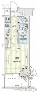 プレサンス梅田北ディア【7階】の間取り