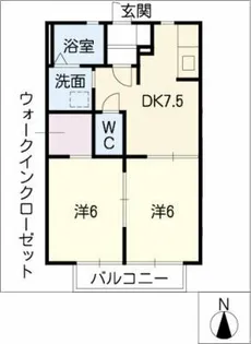 サニーヒル永和 C棟【2階】の間取り