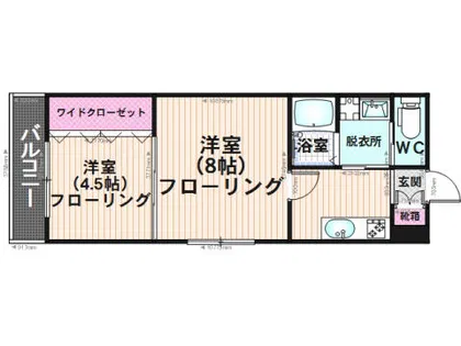 K&Y寺塚【105号室】の間取り