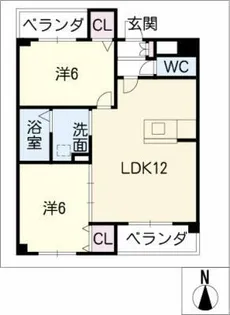 ルミエール【1階】の間取り