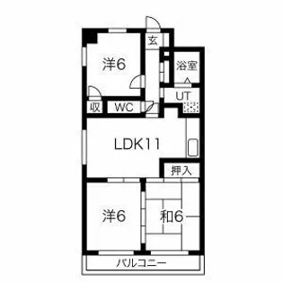 D.FLAT【3階】の間取り