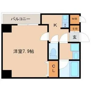 シエテ立花駅前【4階】の間取り