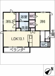 メゾン ド サンパティック【2階】の間取り