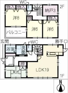 LUCENT SQUARE TAKASU【2階】の間取り