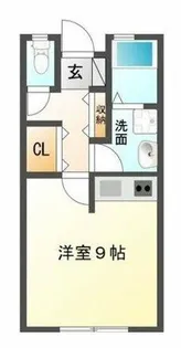 クレシタ神ノ輪 Ⅱ【D号室】の間取り