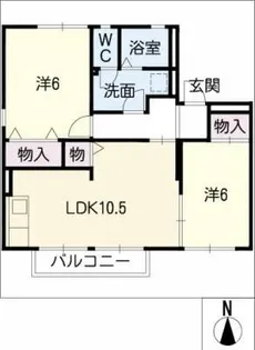 プリシエールコスモスB棟【1階】の間取り
