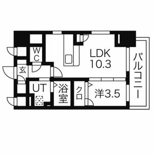 トレフルコート【5階】の間取り
