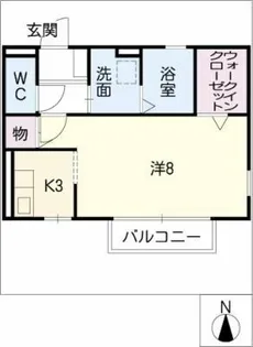 プリマベーラK【1階】の間取り