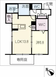 グランゲート滝川【1階】の間取り