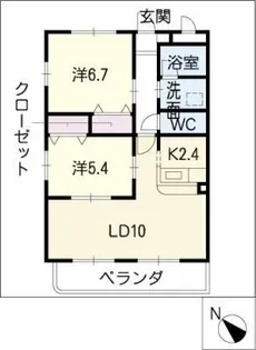 メゾンひまわり【3階】の間取り