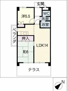 フェステ菊屋第6【3階】の間取り