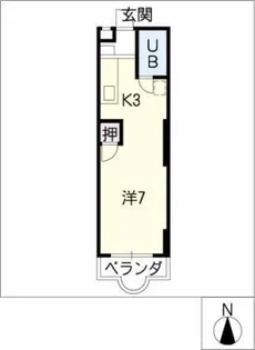 レジデンスゆたか【1階】の間取り