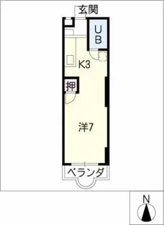 レジデンスゆたか【1階】の間取り