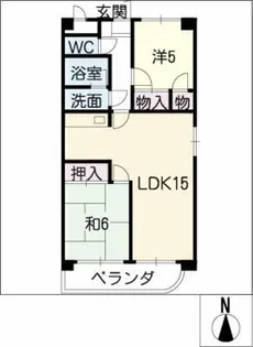 エルメゾン【2階】の間取り