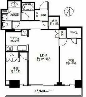 大阪ひびきの街 ザ・サンクタスタワー【27階】の間取り