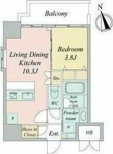 スプランディッド大須門前町【10階】の間取り