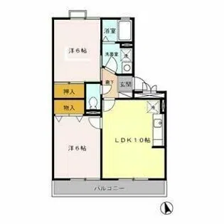 プレミアムシャトー【3階】の間取り