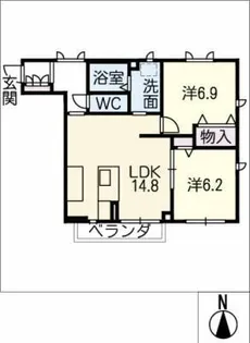 アーバンヒルズ片平【2階】の間取り
