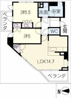 グランマスト桜山広見【3階】の間取り