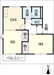 サン ビューラ12【2階】の間取り