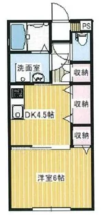 プランドール下富野【1階】の間取り