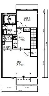 ウエストパレスⅡ【2階】の間取り