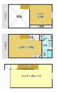ガレッシア385【1階】の間取り