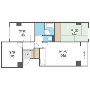 サンシティ32【B301号室】の間取り