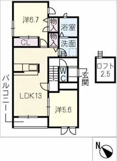 ひいらぎガーデン【2階】の間取り