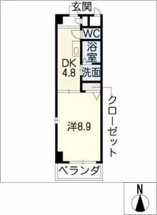 キャトルセゾン【3階】の間取り