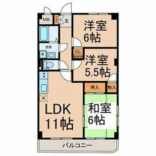 ファミール寿【3階】の間取り