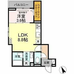 アリヴィオ【301号室】の間取り