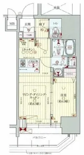 プレサンス北浜オリジン【4階】の間取り
