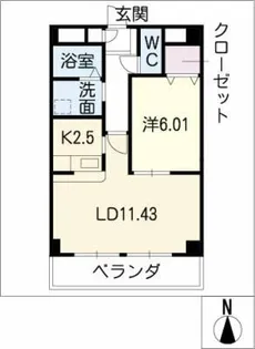 Riverble檀渓【3階】の間取り