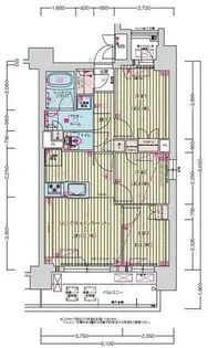 プレサンス名駅南ブリエ【12階】の間取り