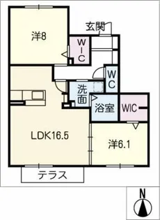 マイ・プラザⅩ【1階】の間取り