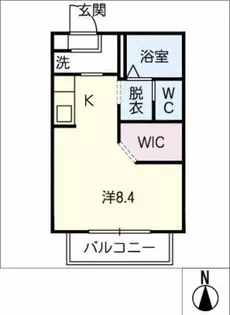 プリベール鶴舞【1階】の間取り
