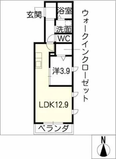 ボヌール【2階】の間取り