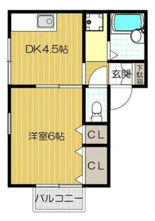 ヴィラコンフォートⅡ【2階】の間取り